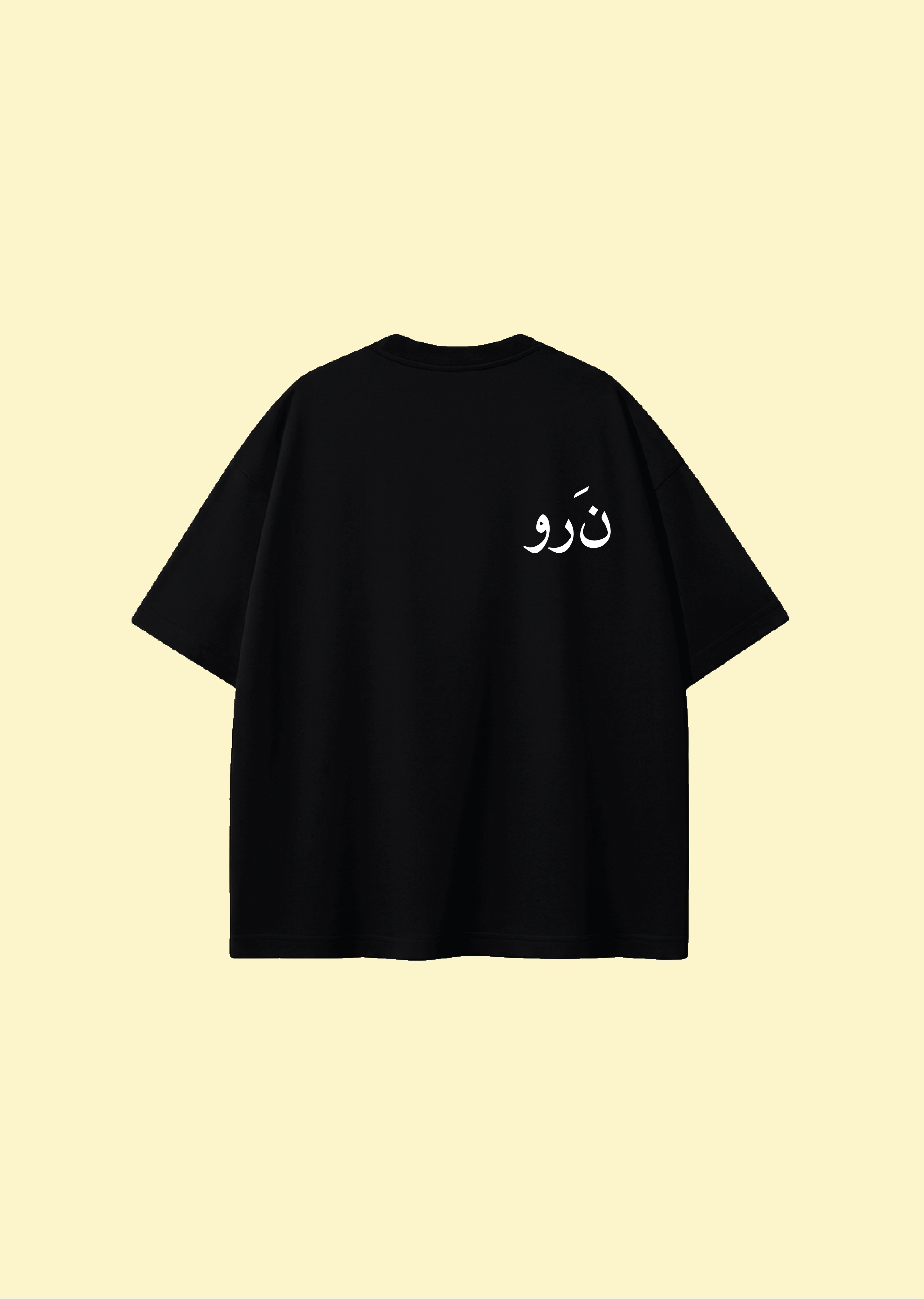 تیشرت مشکی طرح نوشته نرو